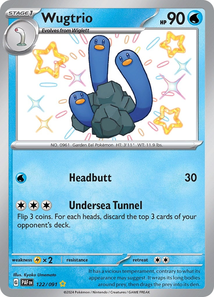 Image for Wugtrio (122/091) (PAF) - Pokemon