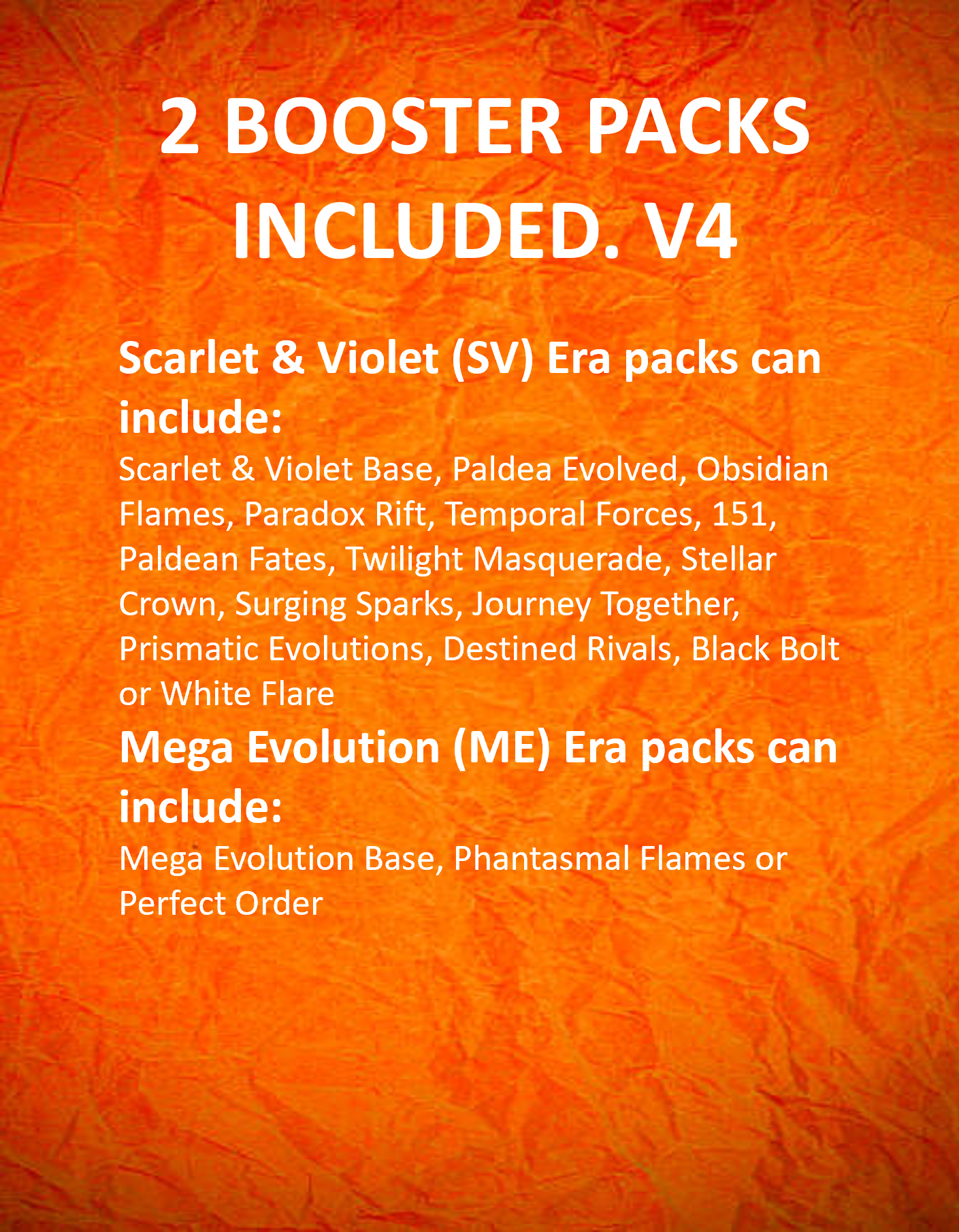 Pokemon Mystery Blind Bag Version 4.0 - 2 Random Packs