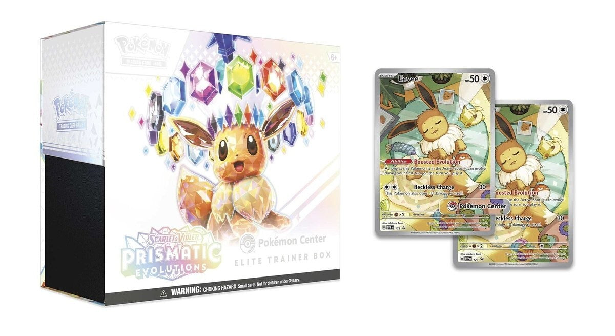 Prismatic Evolutions Pokemon Center Exclusive Elite Trainer Box CASE