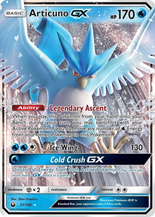 Image for Articuno GX (31/168) (CES) - Pokemon
