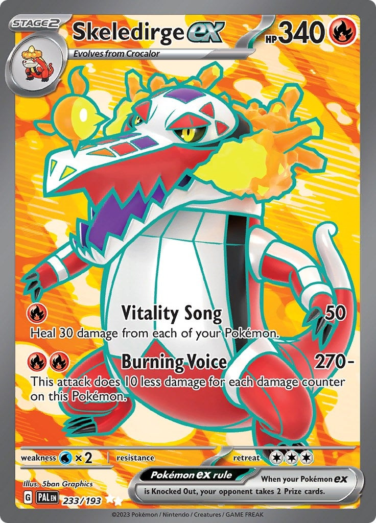 Image for Skeledirge ex (233/193) (PAL) - Pokemon