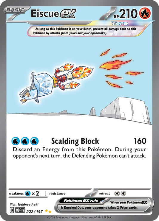Image for Eiscue ex (222/197) (OBF) - Pokemon