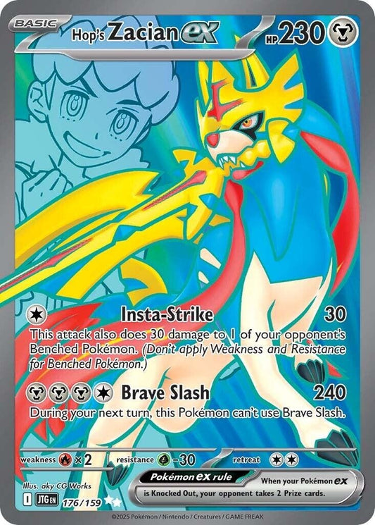 Image for Hop's Zacian ex (176/159) (JTG) - Pokemon