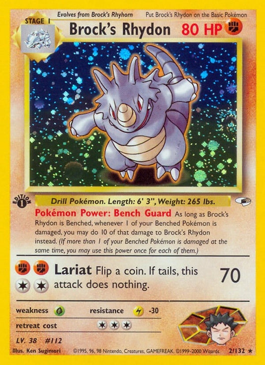 Image for Brock's Rhydon (002/132) (G1) - Pokemon